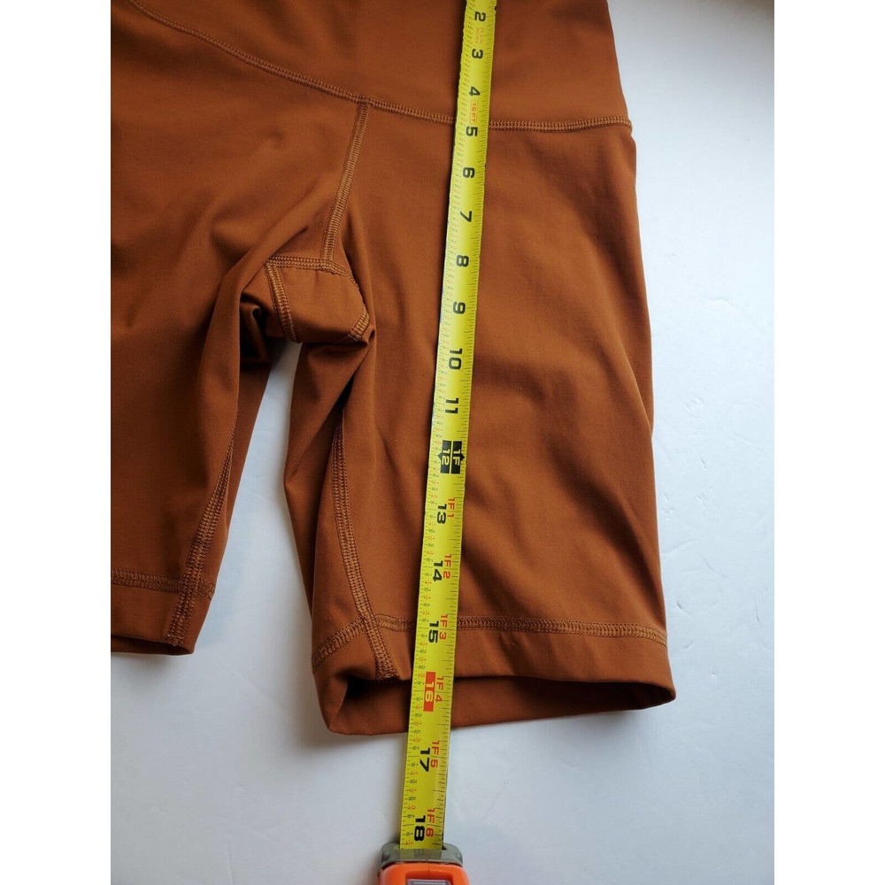 Everlane Renew Xs Bike Shorts High Rise Copper Recycled Eco-friendly Stretch - Picture 7 of 8